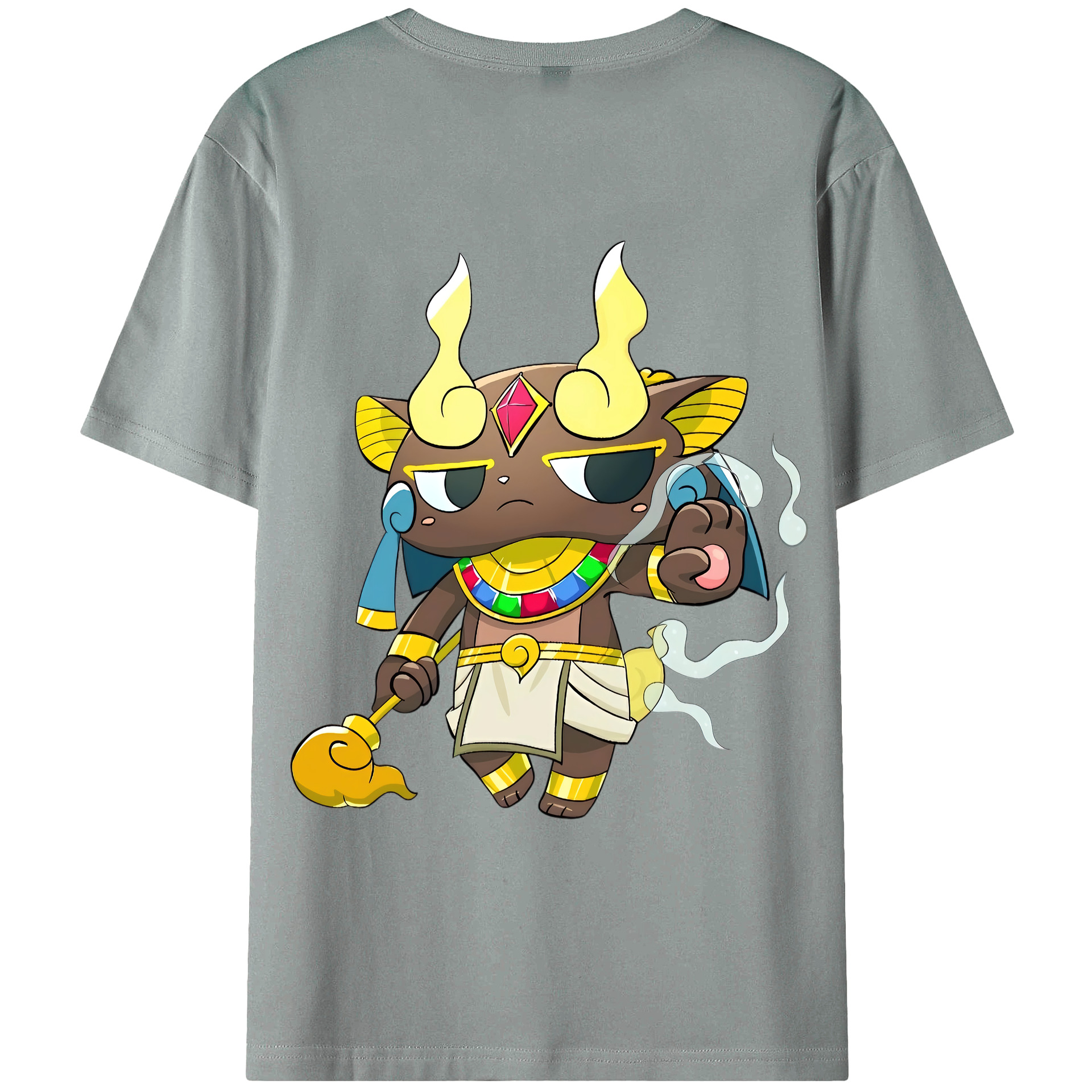 （画像用） 妖怪ウォッチ Yo-kai Watch 綿100％ メンズ半袖Tシャツ（バックプリント） 通気性
